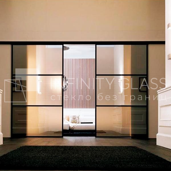 Стеклянные двери купе купить на заказ в СПб, цена изготовления от 15000 ...